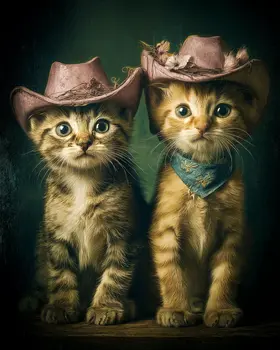 Kittens Harriet & Florissa Art Print - 8"x10" Artwork