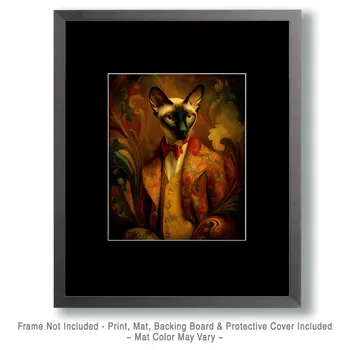Sir Siamese Art Print - 8"x10" Artwork