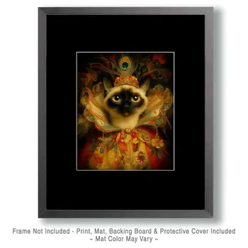 Queen Siamese Art Print - 8"x10" Artwork