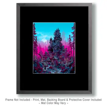 Western Witch's Castle Astral Plane Art Print - 8"x10" Artwork