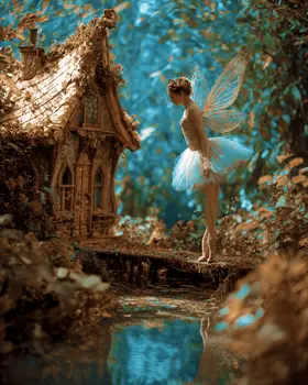 Fairy Waiting For Hobbit Astral Plane Art Print - 8"x10" Artwork