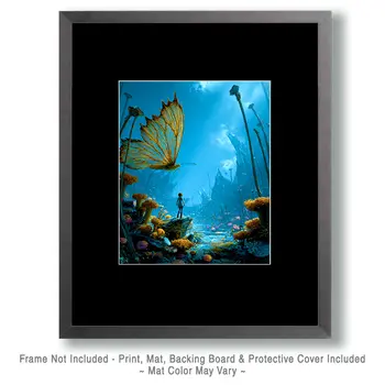Surreal Butterfly Astral Plane Art Print - 8"x10" Artwork