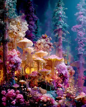 Fairyland Forest Astral Plane Art Print - 8"x10" Artwork