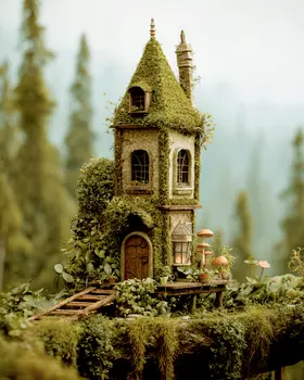 A Fine Fairy House Astral Plane Art Print - 8"x10" Artwork