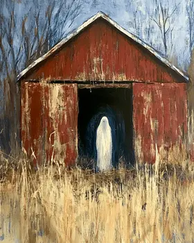 Ghost in the Barn Astral Plane Art Print - 8"x10" Artwork