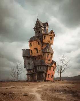 The Crooked House Astral Plane Art Print - 8"x10" Artwork