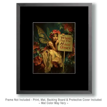 Where has the Magic Gone? Fairy - Fairies Art Print - 8"x10" Artwork