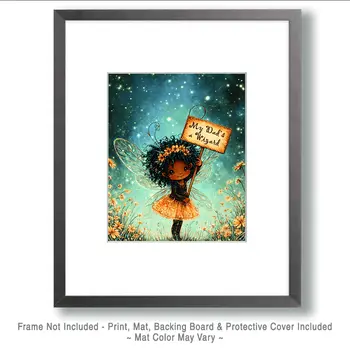 My Dad is a Wizard #1 - Fairies Art Print - 8"x10" Artwork