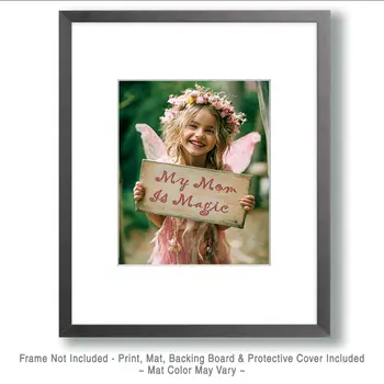 My Mom is Magic Fairy #1 - Fairies Art Print - 8"x10" Artwork
