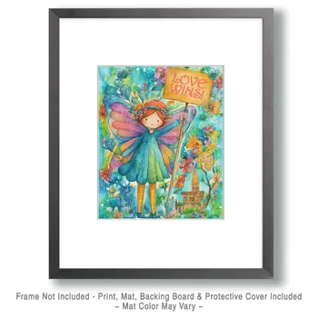 Love Wins Fairy - Fairies Art Print - 8"x10" Artwork