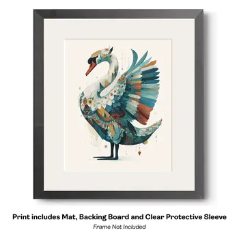 Magical Great Blue Heron 2  Art Print - 8"x10" Artwork