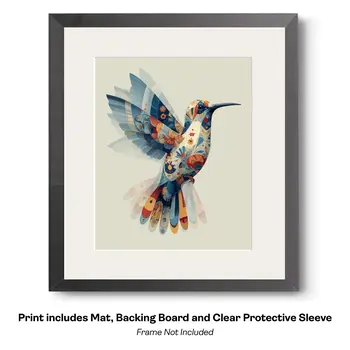 Magical Great Blue Heron 2  Art Print - 8"x10" Artwork
