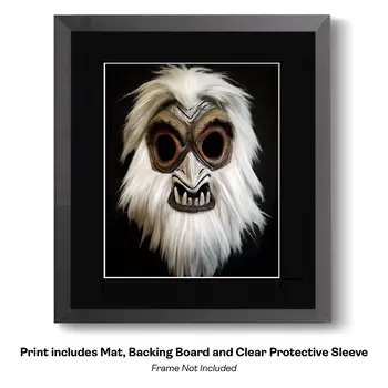 Bigfoot Mask 11 - Mask Art Prints - 8"x10" Artwork