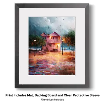 Impressionism Sandy Path to Favorite Beach : Impressionism 8”x10” Art Print