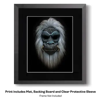Bigfoot Mask 11 - Mask Art Prints - 8"x10" Artwork