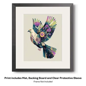 Magical Great Blue Heron 2  Art Print - 8"x10" Artwork
