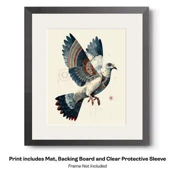 Magical Great Blue Heron 2  Art Print - 8"x10" Artwork