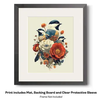 Magical Great Blue Heron 2  Art Print - 8"x10" Artwork