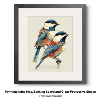 Magical Great Blue Heron 2  Art Print - 8"x10" Artwork