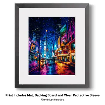 Impressionism Above the City Crosswalk - Impressionism: Cityscape Art Prints - 8"x10" Artwork
