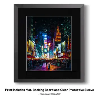 Impressionism Above the City Crosswalk - Impressionism: Cityscape Art Prints - 8"x10" Artwork