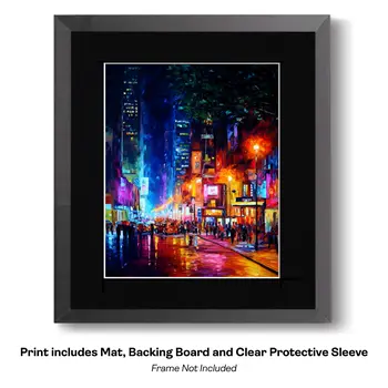Impressionism Above the City Crosswalk - Impressionism: Cityscape Art Prints - 8"x10" Artwork