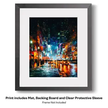 Impressionism Above the City Crosswalk - Impressionism: Cityscape Art Prints - 8"x10" Artwork