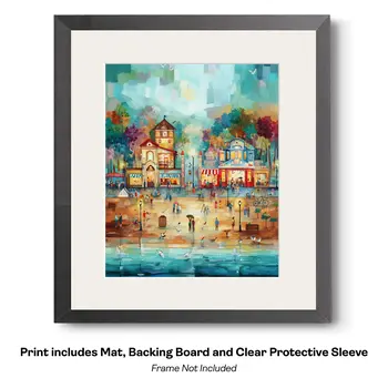 Impressionism Sandy Path to Favorite Beach : Impressionism 8”x10” Art Print
