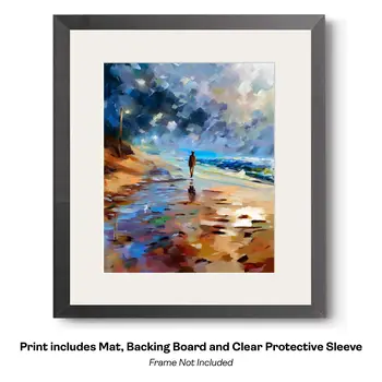 Impressionism Sandy Path to Favorite Beach : Impressionism 8”x10” Art Print