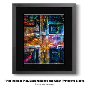 Impressionism Above the City Crosswalk - Impressionism: Cityscape Art Prints - 8"x10" Artwork