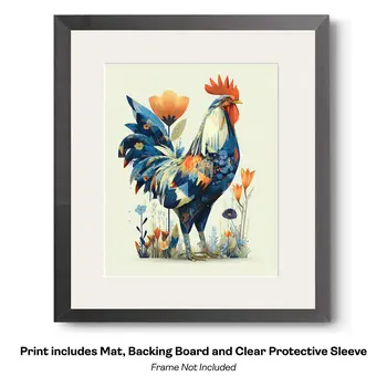Magical Great Blue Heron 2  Art Print - 8"x10" Artwork