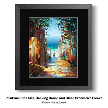 Impressionism Sandy Path to Favorite Beach : Impressionism 8”x10” Art Print