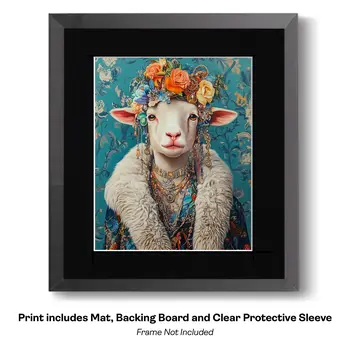 Ram Tough - Farm Animal Art Print - 8"x10" Artwork