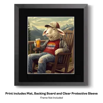 Ram Tough - Farm Animal Art Print - 8"x10" Artwork