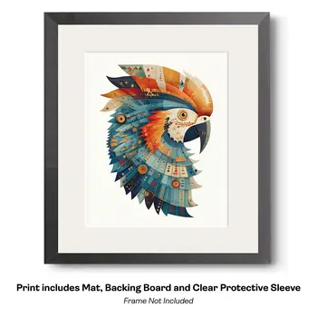Magical Great Blue Heron 2  Art Print - 8"x10" Artwork