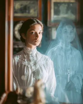 Sisters - Ghost Art Print - 8"x10" Artwork