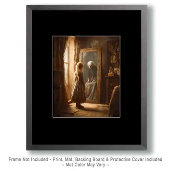 Young Girl to Old Crone - Ghost Art Print - 8"x10" Artwork