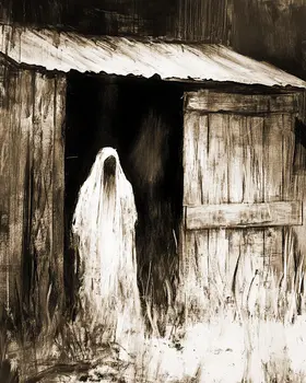 Ghost in the Shed Art Print - 8"x10" Artwork