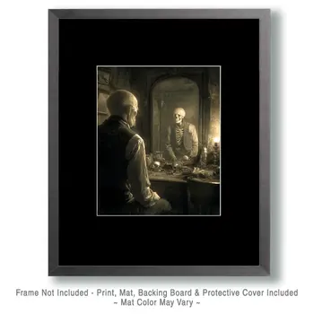 Skeletal Reflection Art Print - 8"x10" Artwork