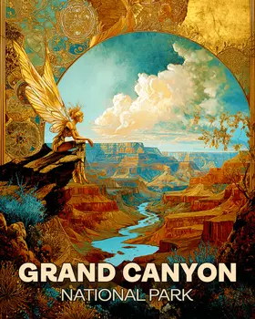 Fairy Grand Canyon Souvenir Art Print - 8"x10" Artwork