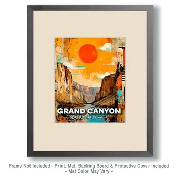 LowBrow Grand Canyon Souvenir Art Print - 8"x10" Artwork