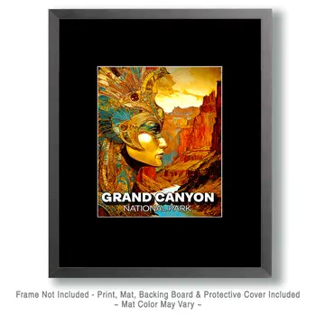 Ancient Spirit Grand Canyon Souvenir Art Print - 8"x10" Artwork