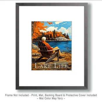 An Afternoon Ponder - Lake Life Art Print - 8"x10" Artwork