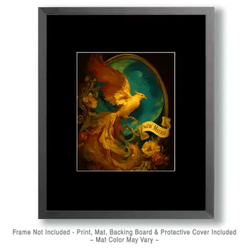 Vintage Phoenix New Mexico Souvenir Art Print - 8"x10" Artwork