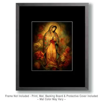 SW Nouveau Our Lady of Guadalupe - American Southwest Art Print - 8"x10" Artwork