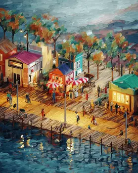 Impressionism Boardwalk Season: Impressionism 8”x10” Art Print