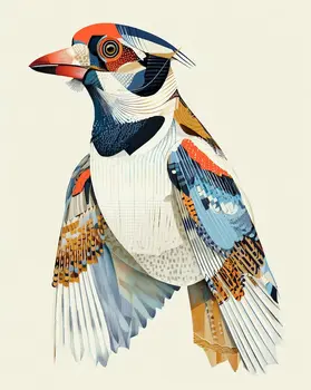 Magical Cardinal 1 Art Print - 8"x10" Artwork
