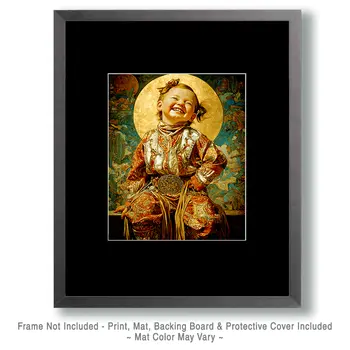 SW Nouveau Baby Laughing Girl - Kids of the American Southwest Art Print - 8"x10" Artwork