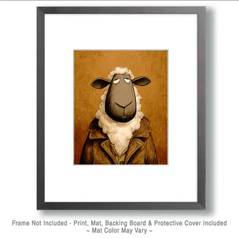 Mr. Sheepstead Farm Animal Art Print - 8"x10" Artwork