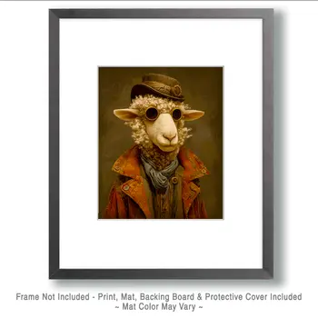 Mr. Lambert Farm Animal Art Print - 8"x10" Artwork